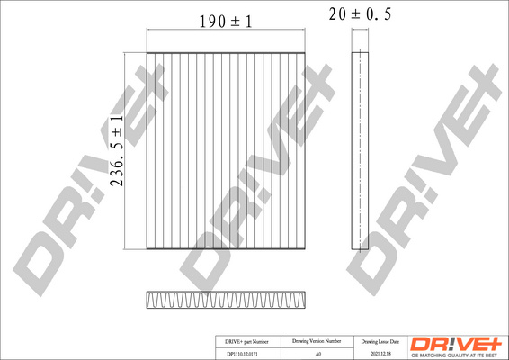 Filtru, aer habitaclu (DP1110120171 DRIVE) HYUNDAI,KIA