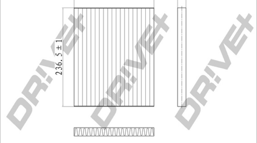 Filtru, aer habitaclu (DP1110120171 DRIVE) HYUNDAI,KIA