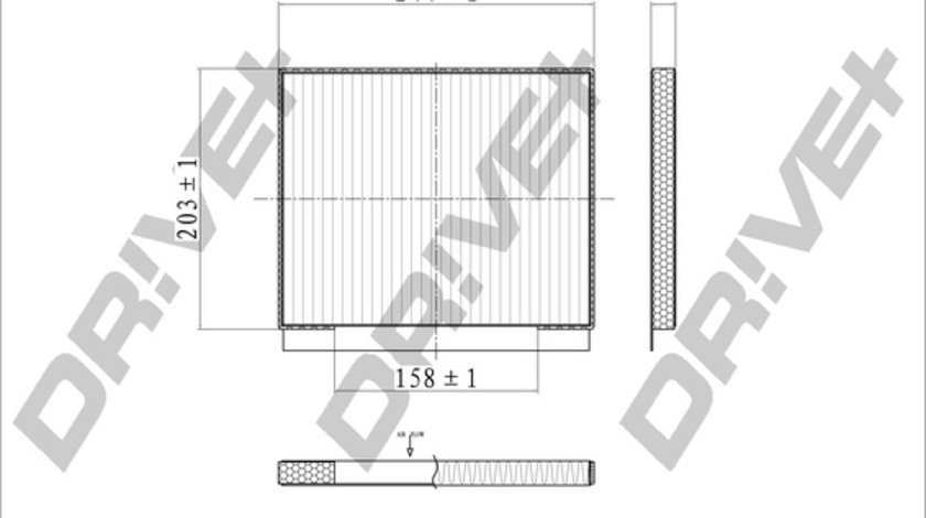 Filtru, aer habitaclu (DP1110120179 DRIVE) HYUNDAI,KIA