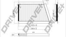 Filtru, aer habitaclu (DP1110120182 DRIVE) MERCEDE...