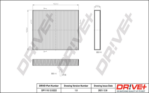 Filtru, aer habitaclu (DP1110120222 DRIVE) AUDI,SEAT,SKODA,VW