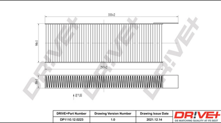 Filtru, aer habitaclu (DP1110120223 DRIVE) Citroen,DS,OPEL,PEUGEOT,TOYOTA,VAUXHALL