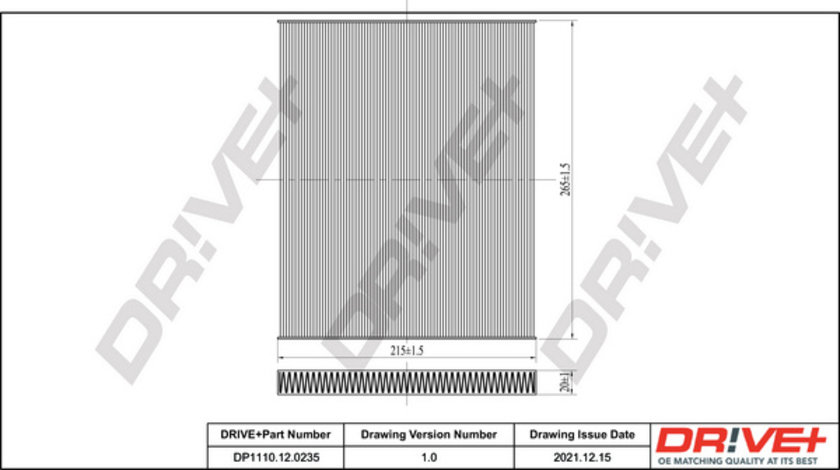 Filtru, aer habitaclu (DP1110120235 DRIVE) ABARTH,ALFA ROMEO,Citroen,FIAT,OPEL,PEUGEOT,VAUXHALL