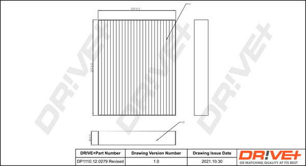 Filtru, aer habitaclu (DP1110120279 DRIVE) FORD,FORD USA