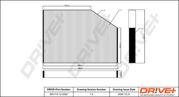 Filtru, aer habitaclu (DP1110120282 DRIVE) FORD