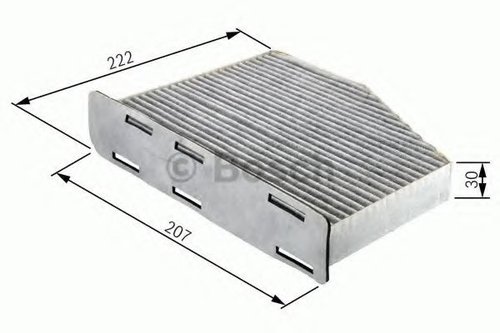 Filtru, aer habitaclu FIAT DOBLO Microbus (223, 119) (2001 - 2016) BOSCH 1 987 432 365 piesa NOUA