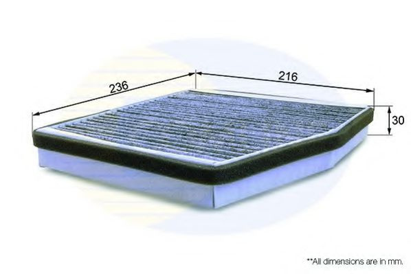 Filtru, aer habitaclu FIAT IDEA (350) (2003 - 2016) COMLINE EKF102A piesa NOUA