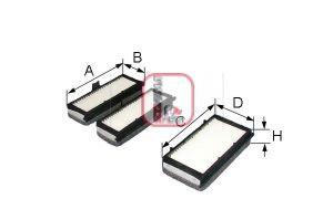 Filtru, aer habitaclu FIAT SCUDO combinato (220P) (1996 - 2006) SOFIMA S 3070 C piesa NOUA