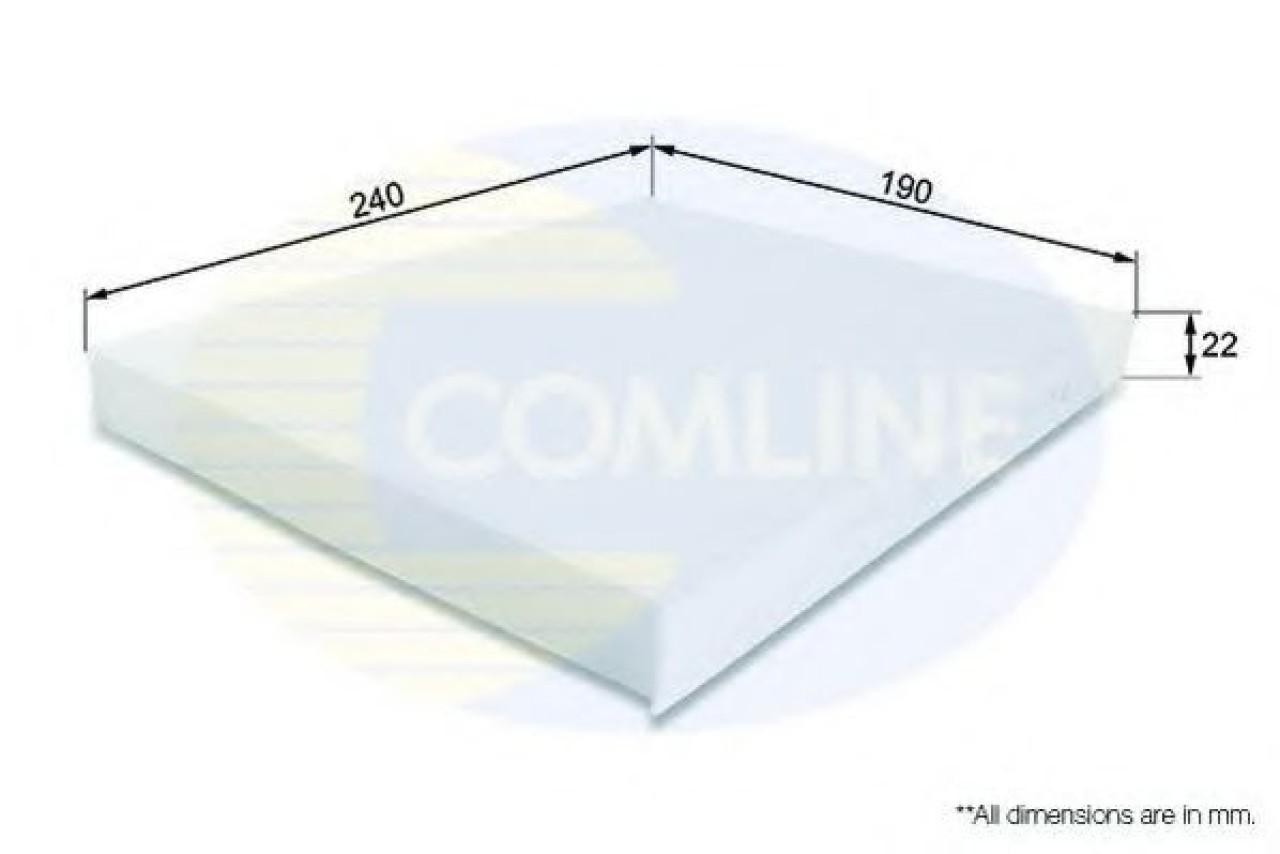 Filtru, aer habitaclu FORD FIESTA VI (2008 - 2016) COMLINE EKF151 piesa NOUA