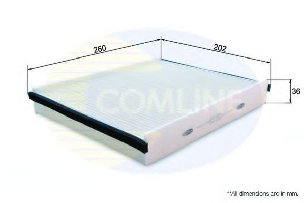 Filtru, aer habitaclu FORD FOCUS III (2010 - 2016) COMLINE EKF375 piesa NOUA