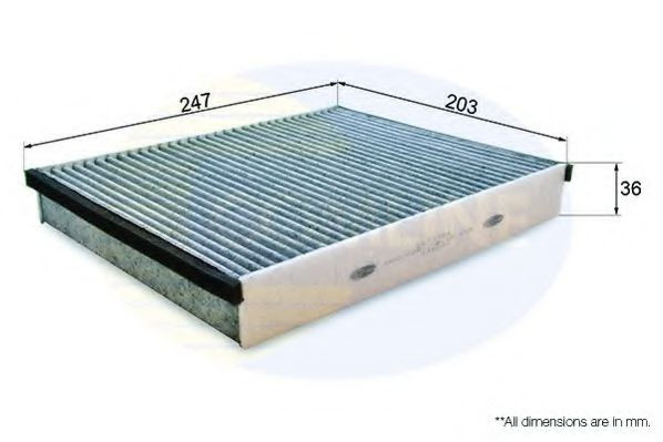 Filtru, aer habitaclu FORD KUGA II (DM2) (2012 - 2016) COMLINE EKF375A piesa NOUA