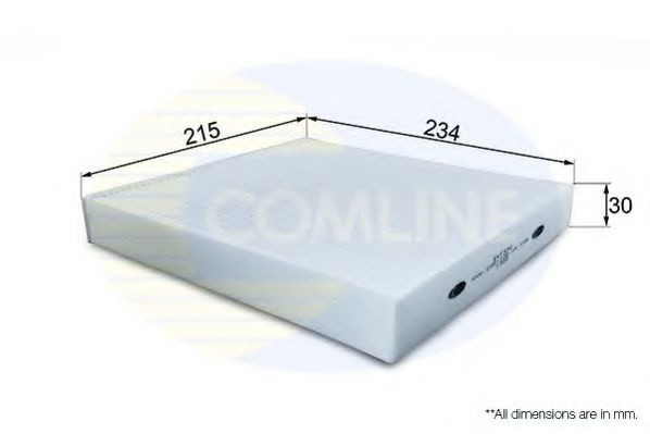 Filtru, aer habitaclu FORD RANGER (TKE) (2011 - 2016) COMLINE EKF330 piesa NOUA
