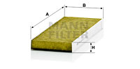 Filtru, aer habitaclu (FP260132 MANN-FILTER) RENAULT