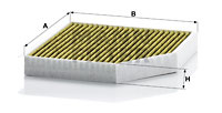 Filtru, aer habitaclu (FP2641 MANN-FILTER) AUDI,AUDI (FAW),BENTLEY