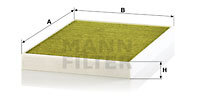 Filtru, aer habitaclu (FP31003 MANN-FILTER) AUDI,BENTLEY,HAVAL,PORSCHE,SUBARU,VW