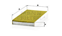 Filtru, aer habitaclu (FP3337 MANN-FILTER) CADILLAC,FIAT,HOLDEN,OPEL,SAAB,VAUXHALL