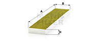 Filtru, aer habitaclu (FP5480 MANN-FILTER) FORD,SEAT,VW