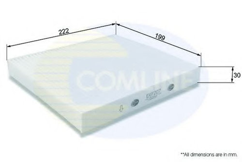 Filtru, aer habitaclu HONDA CIVIC VI Limuzina (EJ, EK) (1995 - 2001) COMLINE EKF207 piesa NOUA