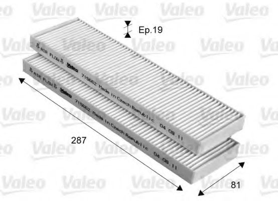 Filtru, aer habitaclu HYUNDAI i20 (PB, PBT) (2008 - 2014) VALEO 715662 piesa NOUA