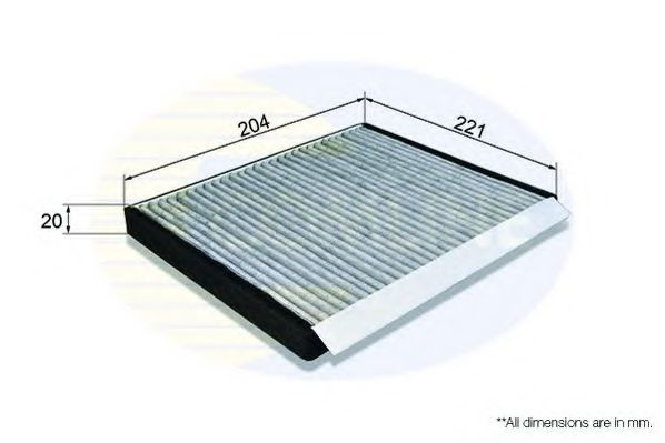 Filtru, aer habitaclu KIA CARENS IV (2013 - 2016) COMLINE EKF203A piesa NOUA