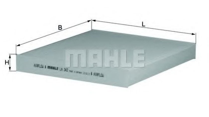 Filtru, aer habitaclu KIA MAGENTIS (MG) (2005 - 2016) MAHLE ORIGINAL LA 343 piesa NOUA