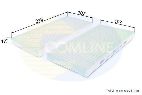 Filtru, aer habitaclu KIA SORENTO I (JC) (2002 - 2009) COMLINE EKF261 piesa NOUA