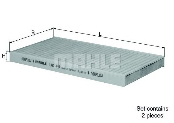 Filtru, aer habitaclu KIA SORENTO I (JC) (2002 - 2009) KNECHT LAK 444/S piesa NOUA