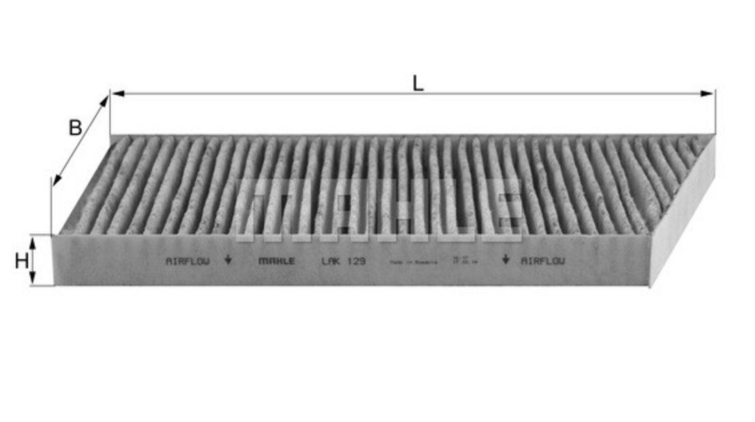 Filtru, aer habitaclu (LAK129 MAHLE KNECHT) ALFA ROMEO,AUDI,BMW,CHEVROLET,Citroen,DACIA,FIAT,FORD,HYUNDAI,JAGUAR,JEEP,KIA,LADA,LANCIA,LAND ROVER,MAZDA,MERCEDES-BENZ,MITSUBISHI,NISSAN,OPEL,PEUGEOT,RENA