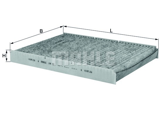 Filtru, aer habitaclu (LAK63 MAHLE KNECHT) AUDI,IVECO,SKODA,VW,VW (SVW)