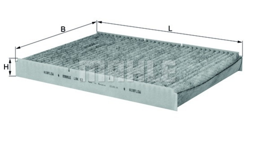 Filtru, aer habitaclu (LAK63 MAHLE KNECHT) AUDI,IVECO,SKODA,VW,VW (SVW)