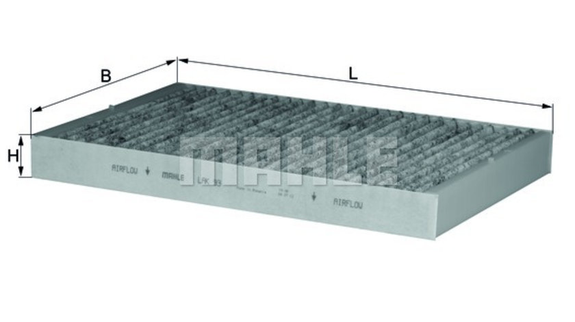 Filtru, aer habitaclu (LAK93 MAHLE KNECHT) AUDI,SEAT