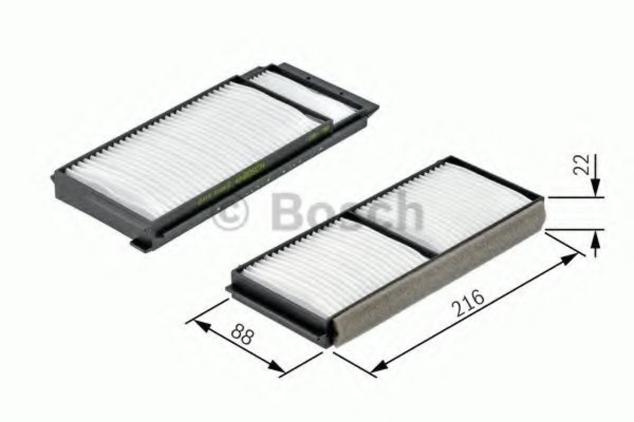 Filtru, aer habitaclu MAZDA 5 (CW) (2010 - 2016) BOSCH 1 987 432 163 piesa NOUA