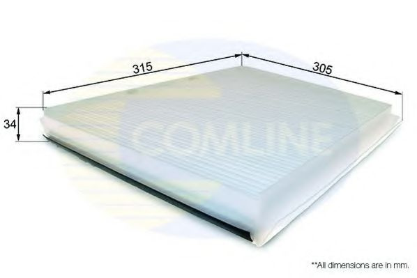 Filtru, aer habitaclu MERCEDES CLS (C219) (2004 - 2011) COMLINE EKF139 piesa NOUA