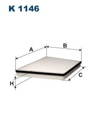 Filtru, aer habitaclu MERCEDES CLS (C219) (2004 - 2011) FILTRON K1146 piesa NOUA
