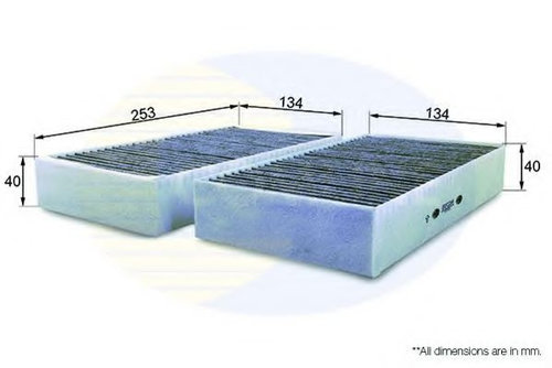 Filtru, aer habitaclu MERCEDES GL-CLASS (X164) (2006 - 2012) COMLINE EKF226A piesa NOUA