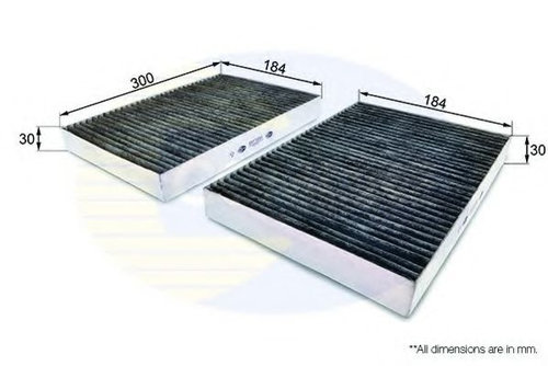 Filtru, aer habitaclu MERCEDES S-CLASS (W221) (2005 - 2013) COMLINE EKF300A piesa NOUA