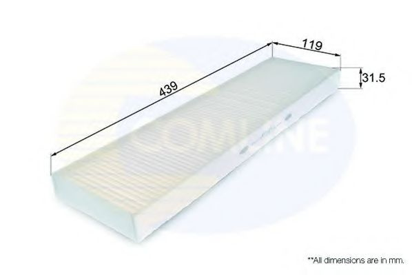 Filtru, aer habitaclu MINI MINI Cabriolet (R57) (2007 - 2016) COMLINE EKF180 piesa NOUA