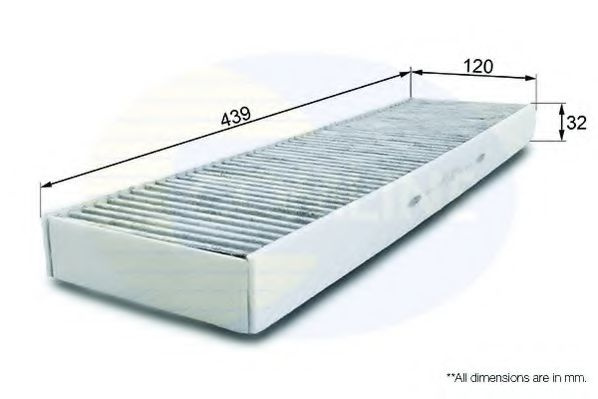 Filtru, aer habitaclu MINI MINI (R56) (2006 - 2013) COMLINE EKF180A piesa NOUA