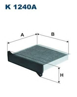 Filtru, aer habitaclu MITSUBISHI GRANDIS (NA) (2003 - 2016) FILTRON K1240A piesa NOUA