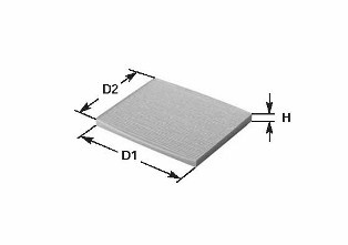 Filtru, aer habitaclu (NC2131CA CLEAN FILTERS) MITSUBISHI,SMART
