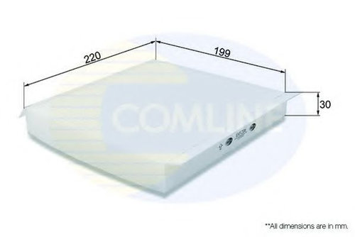 Filtru, aer habitaclu NISSAN ALMERA II Hatchback (N16) (2000 - 2016) COMLINE EKF206 piesa NOUA