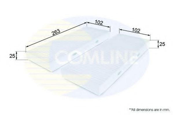Filtru, aer habitaclu NISSAN NAVARA platou / sasiu (D40) (2008 - 2016) COMLINE EKF221 piesa NOUA