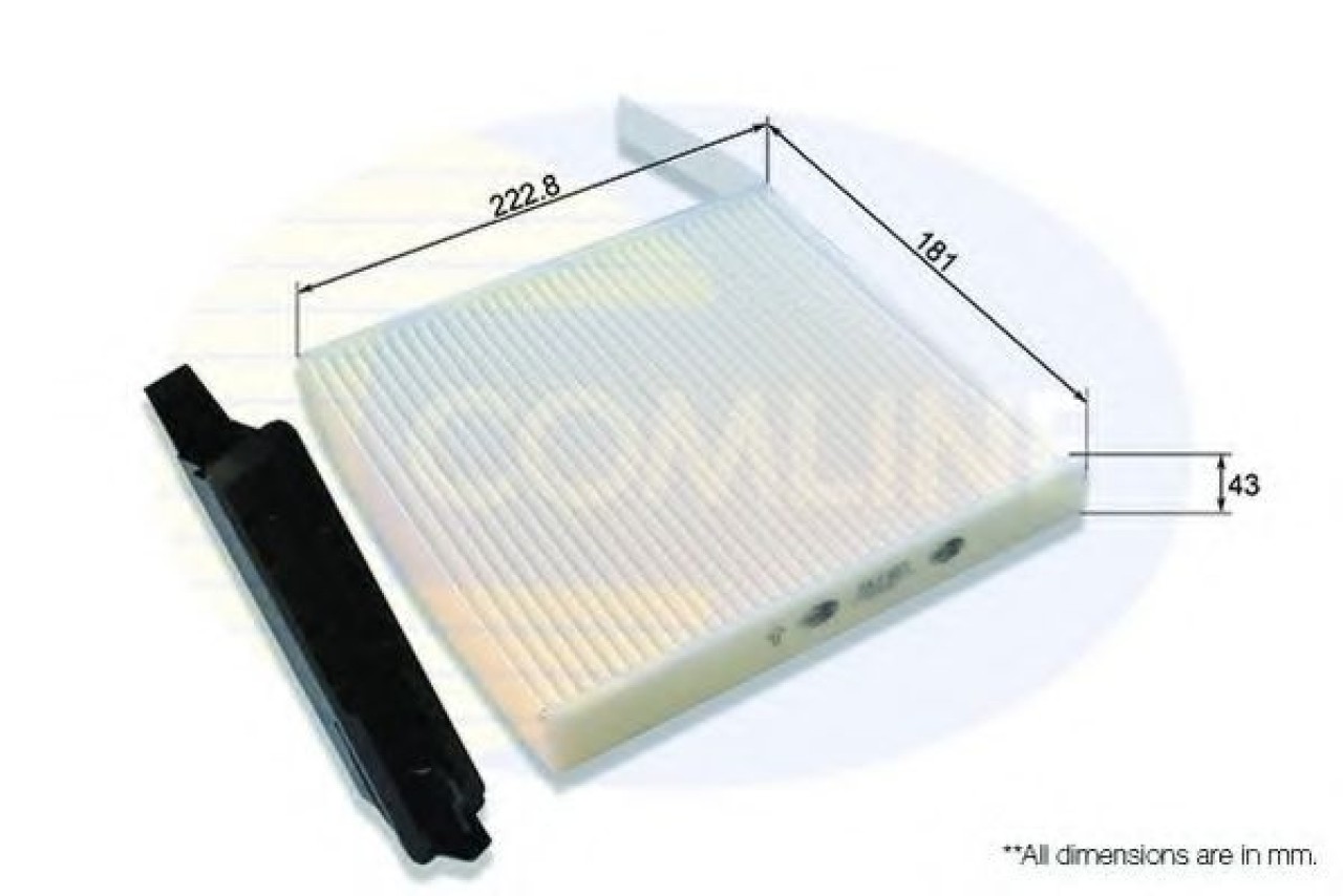 Filtru, aer habitaclu RENAULT CLIO II (BB0/1/2, CB0/1/2) (1998 - 2005) COMLINE EKF183 piesa NOUA