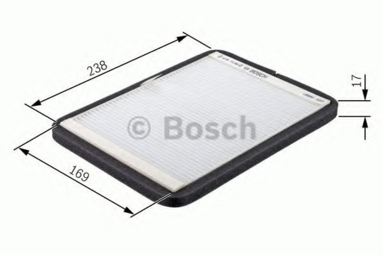 Filtru, aer habitaclu RENAULT MEGANE I Break (KA0/1) (1999 - 2003) BOSCH 1 987 432 061 piesa NOUA