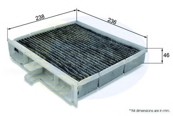 Filtru, aer habitaclu RENAULT SCENIC II (JM0/1) (2003 - 2009) COMLINE EKF157A piesa NOUA