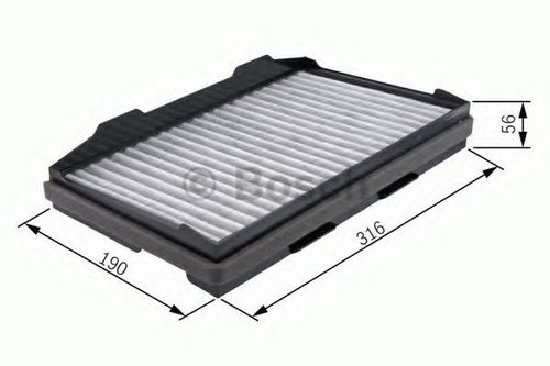 Filtru, aer habitaclu SAAB 9-5 Combi (YS3E) (1998 - 2009) BOSCH 1 987 432 401 piesa NOUA