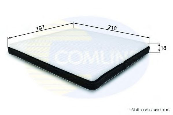 Filtru, aer habitaclu SUBARU LEGACY IV Combi (BL, BP, B13) (2003 - 2016) COMLINE EKF126 piesa NOUA