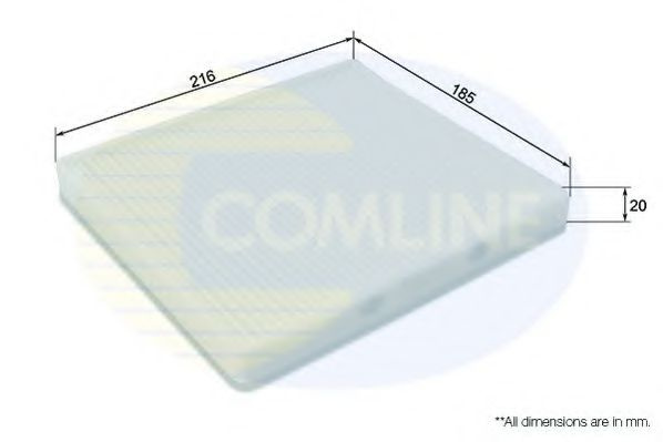 Filtru, aer habitaclu SUZUKI JIMNY (FJ) (1998 - 2016) COMLINE EKF407 piesa NOUA