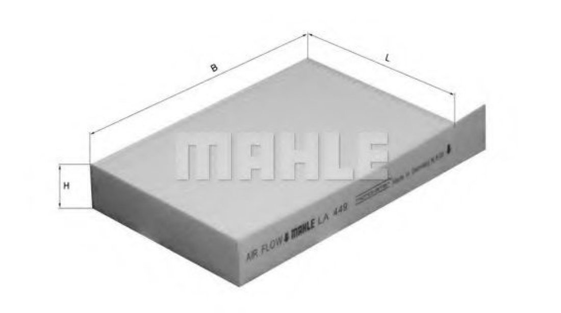 Filtru, aer habitaclu SUZUKI SPLASH (2008 - 2016) MAHLE ORIGINAL LA 449 piesa NOUA