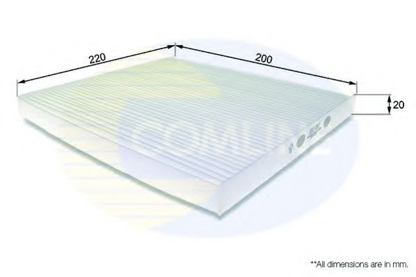 Filtru, aer habitaclu TOYOTA AVENSIS (T25) (2003 - 2008) COMLINE EKF187 piesa NOUA